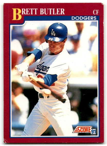 1991 Score Brett Butler Los Angeles Dodgers #23T