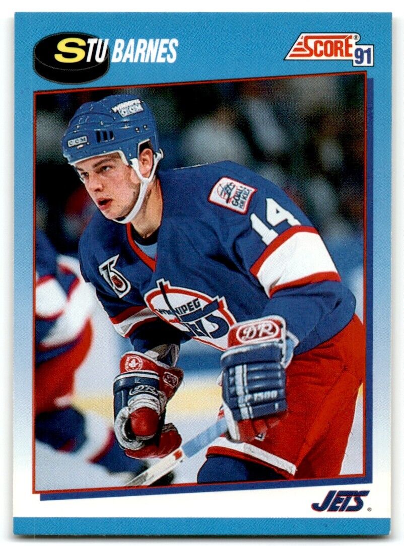 1991-92 Score Canadian Bilingual Stu Barnes Winnipeg Jets #630