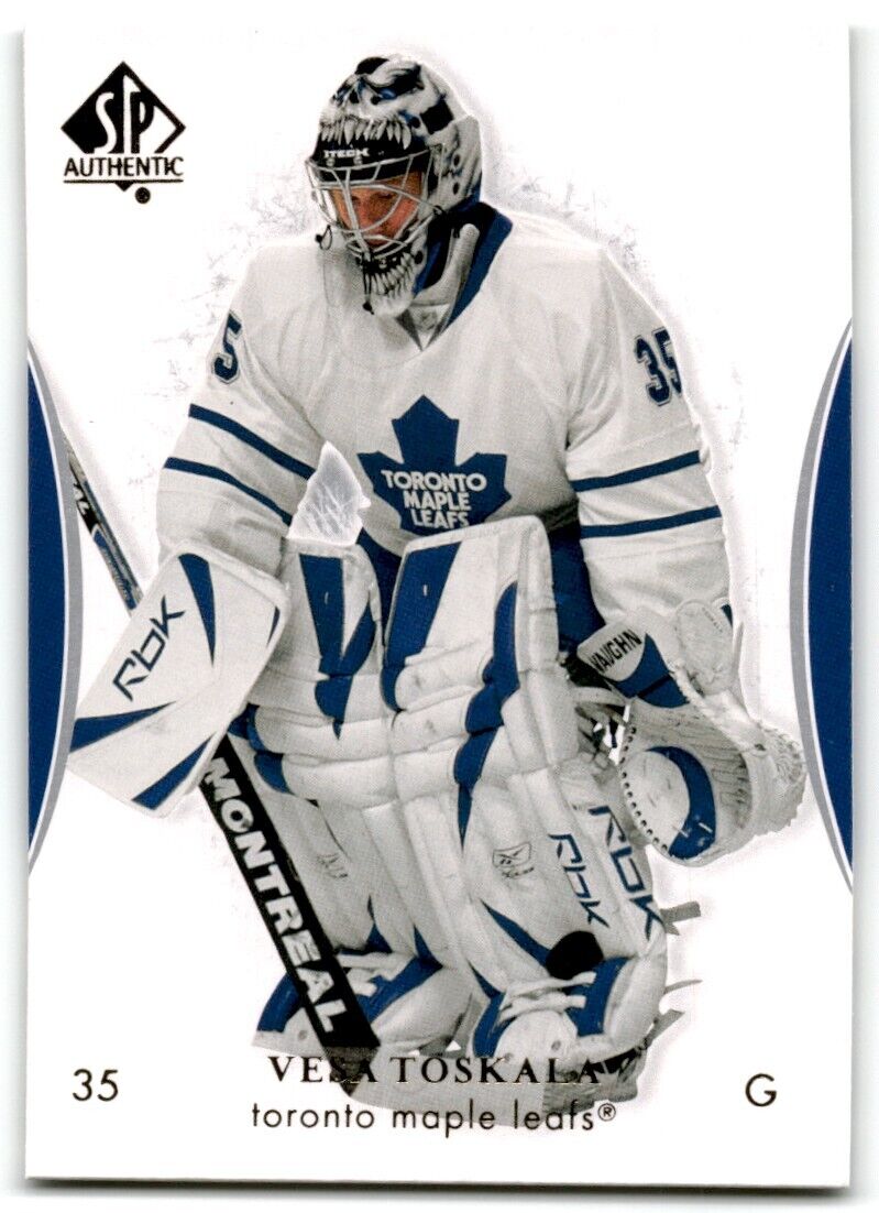 2007-08 SP Authentic Vesa Toskala Toronto Maple Leafs #21