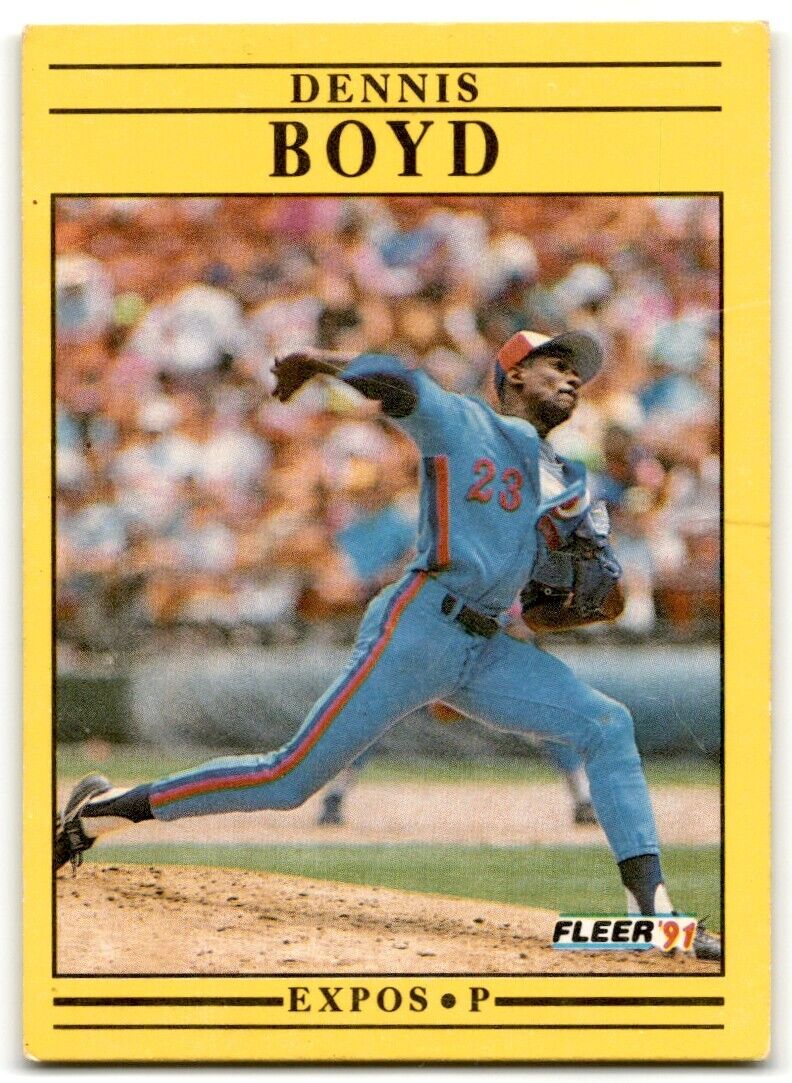 1991 Fleer Dennis Boyd Montreal Expos #226A