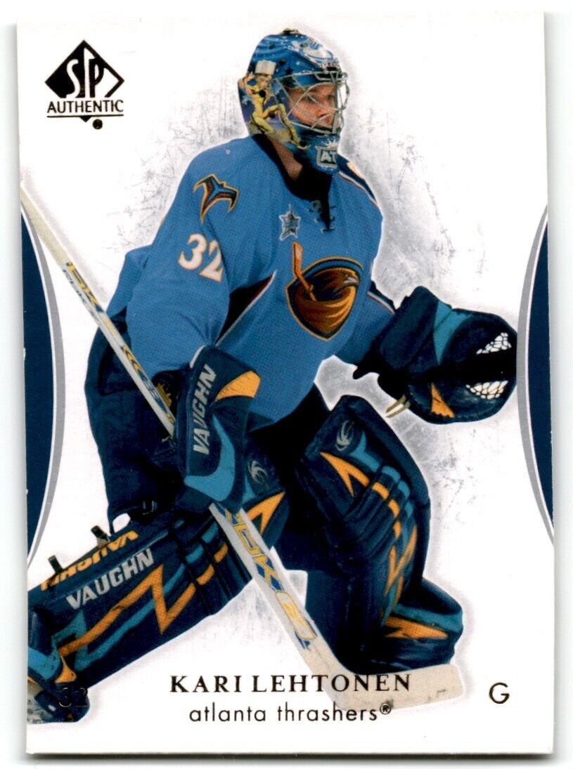 2007-08 SP Authentic Kari Lehtonen Atlanta Thrashers #43