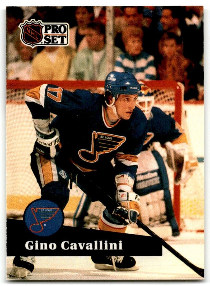 1991-92 Pro Set Gino Cavallini St. Louis Blues #218