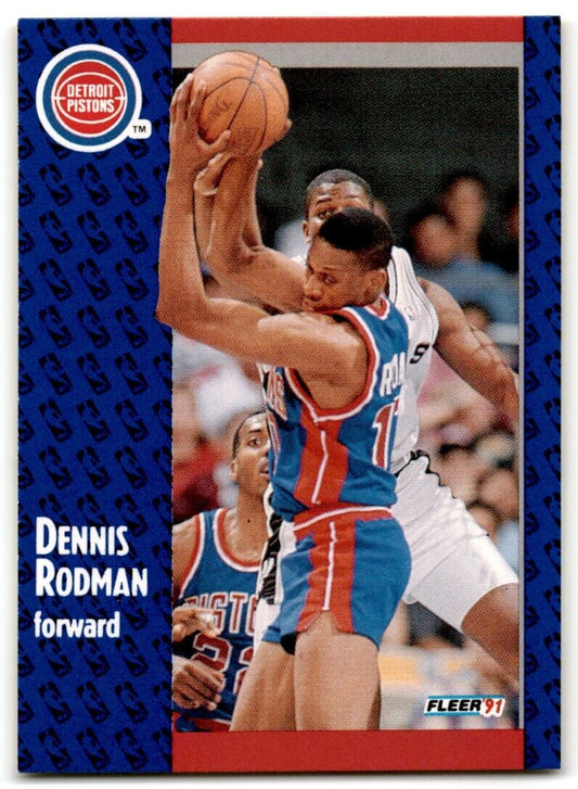 1991-92 Fleer Dennis Rodman Detroit Pistons #63