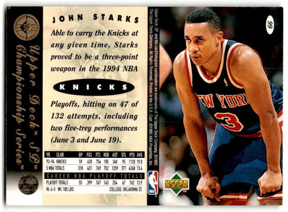 1995-96 SP Championship Series 1995 John Starks New York Knicks #99