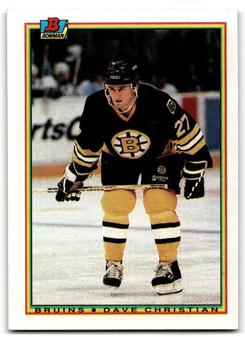 1990-91 Bowman Dave Christian Boston Bruins #40