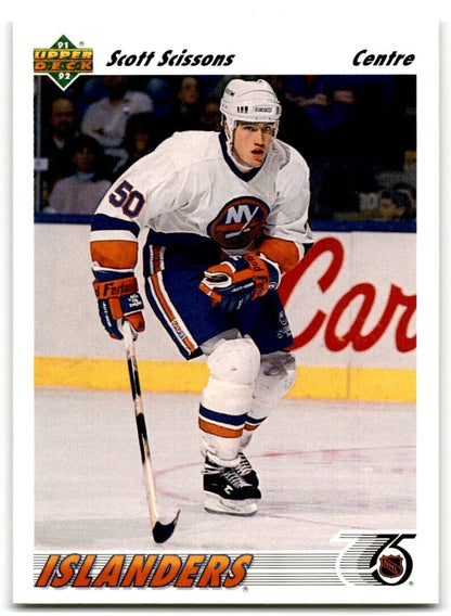 1991-92 Upper Deck French Scott Scissons New York Islanders #428