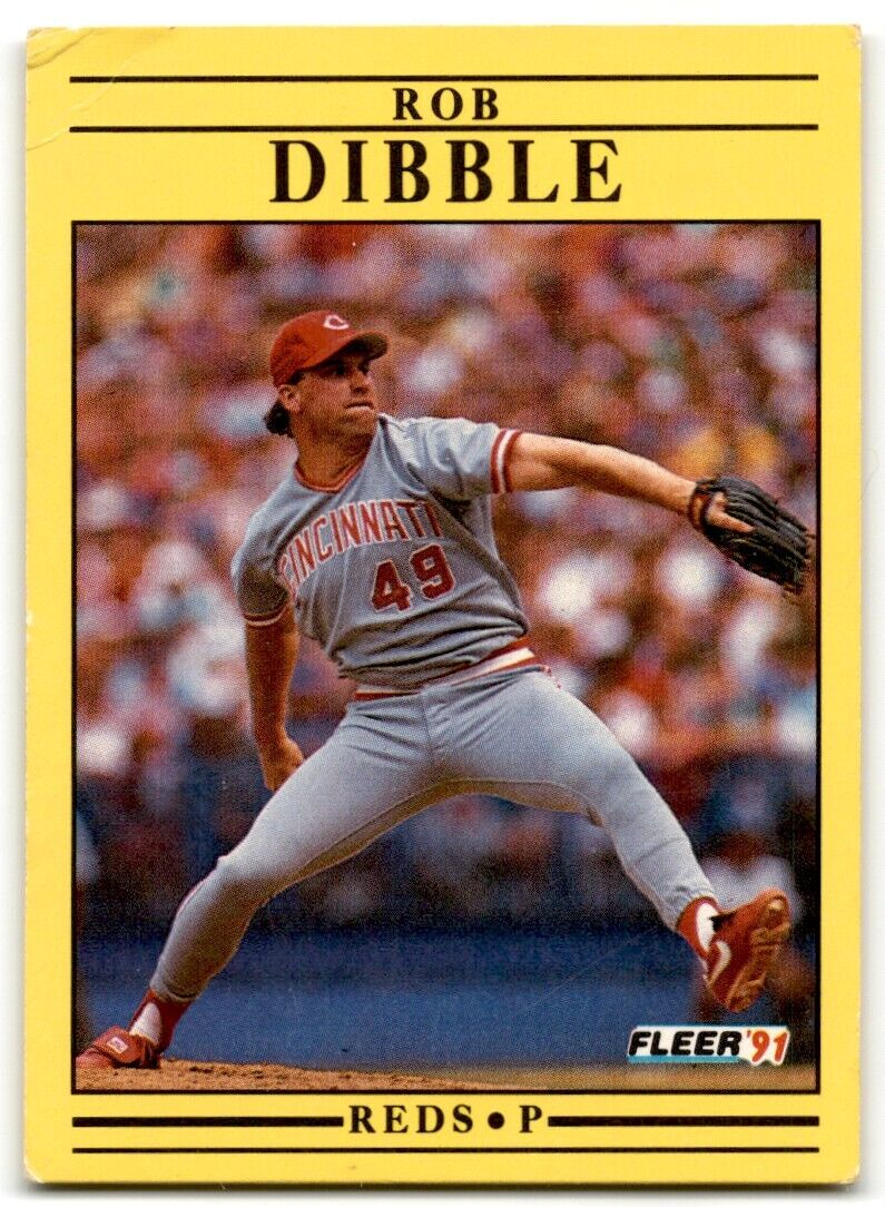 1991 Fleer Rob Dibble Cincinnati Reds #62