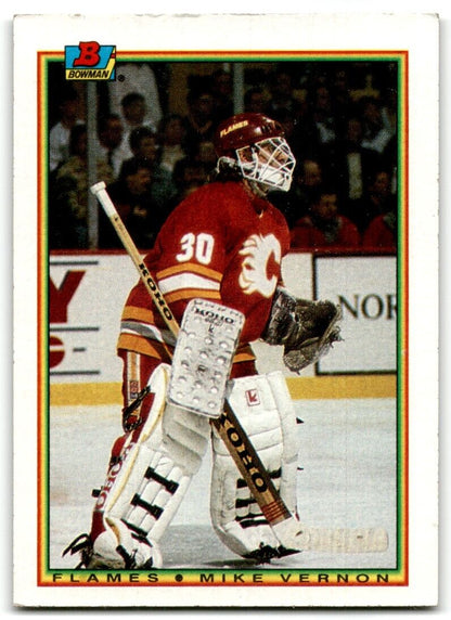 1990-91 Bowman Mike Vernon Calgary Flames #94