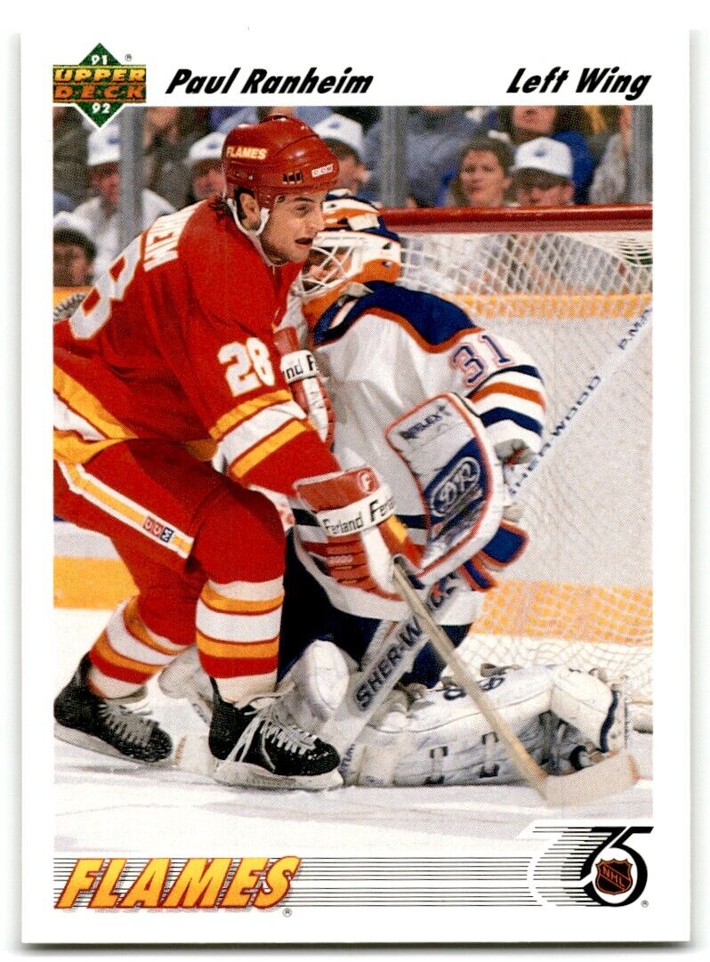 1991-92 Upper Deck French Paul Ranheim Calgary Flames #472