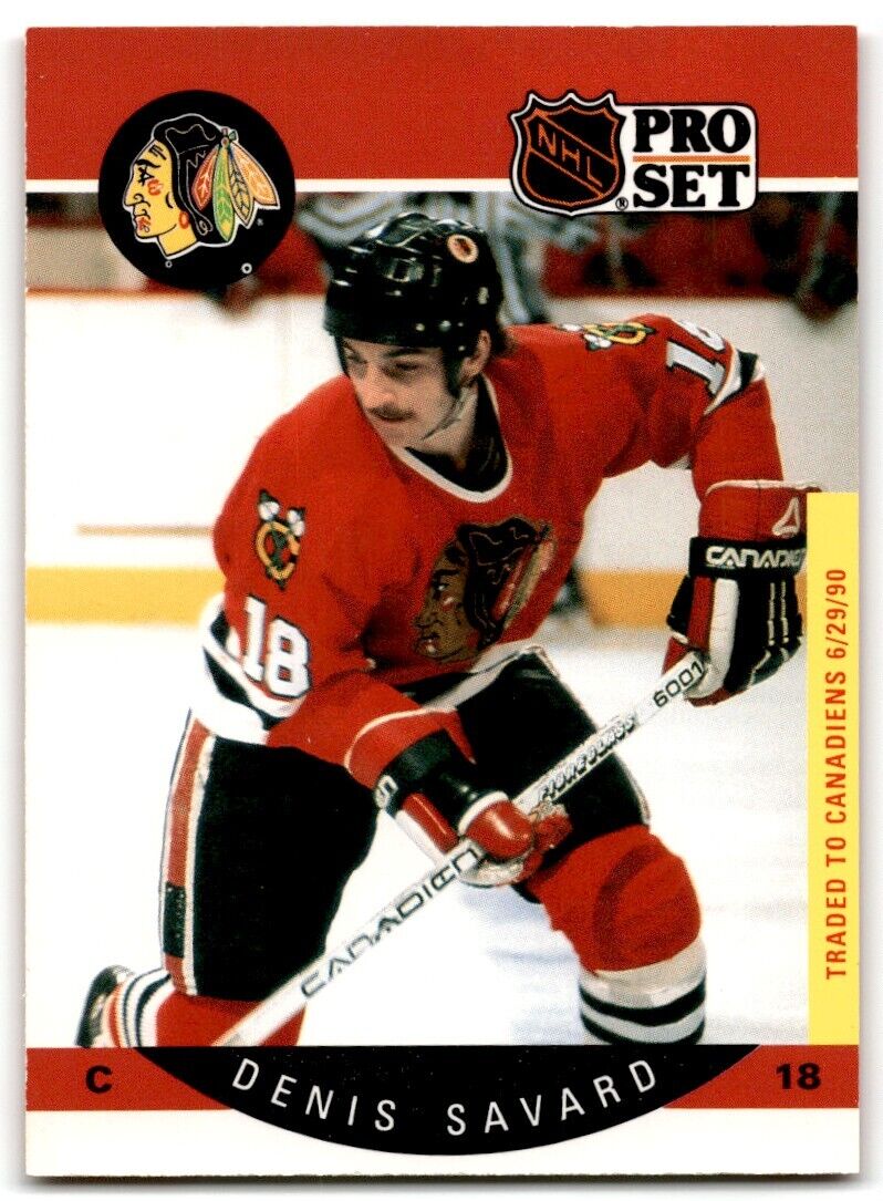 1990-91 Pro Set Denis Savard Chicago Blackhawks #59