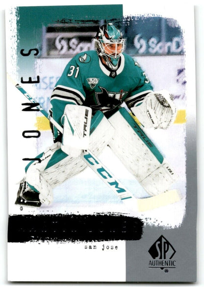 2021-22 SP Authentic Martin Jones San Jose Sharks #R51