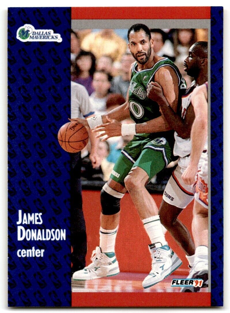 1991-92 Fleer James Donaldson Dallas Mavericks #44