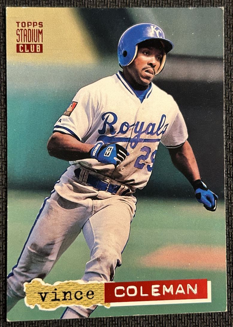 1994 Stadium Club Vince Coleman Kansas City Royals #570