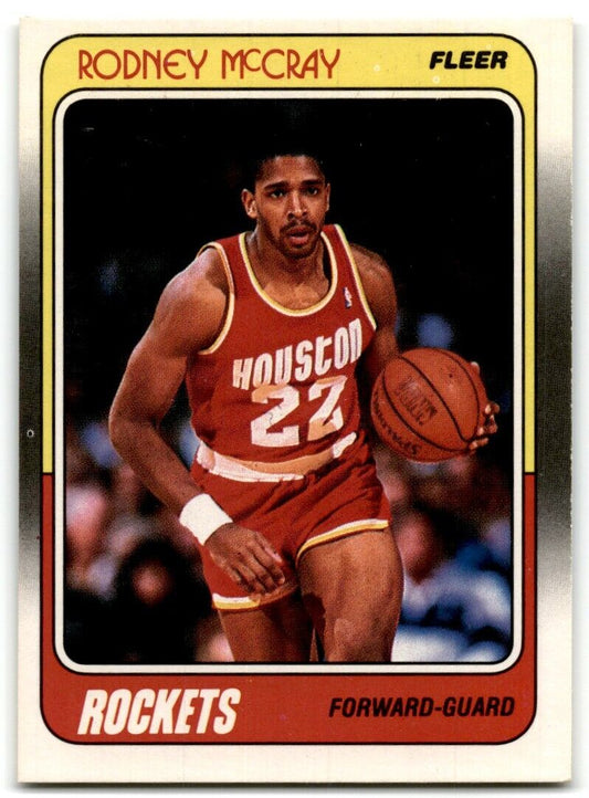 1988-89 Fleer Rodney McCray Houston Rockets #52