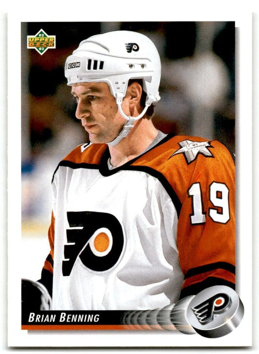 1992-93 Upper Deck Brian Benning Philadelphia Flyers #301