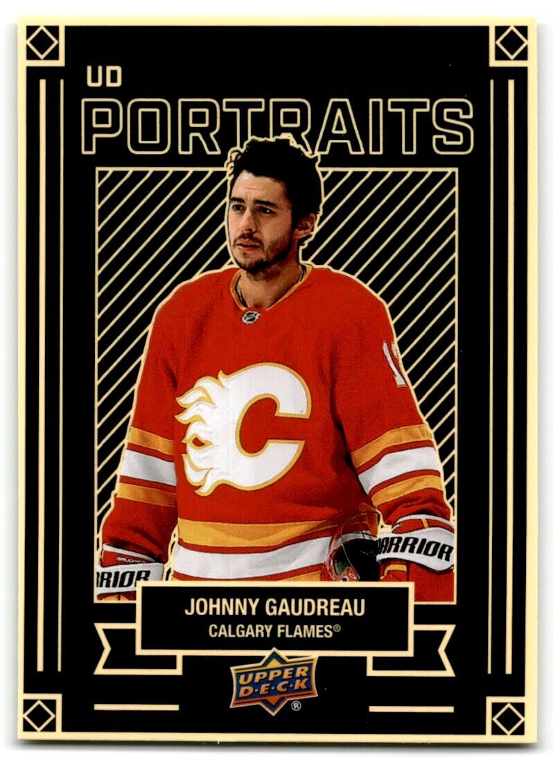 2022-23 Upper Deck UD Portraits Johnny Gaudreau Calgary Flames #P-7