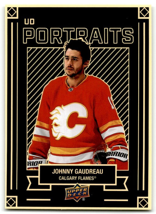 2022-23 Upper Deck UD Portraits Johnny Gaudreau Calgary Flames #P-7