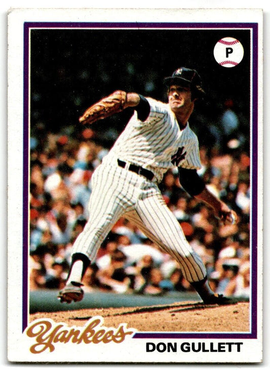 1978 Topps Don Gullett New York Yankees #225