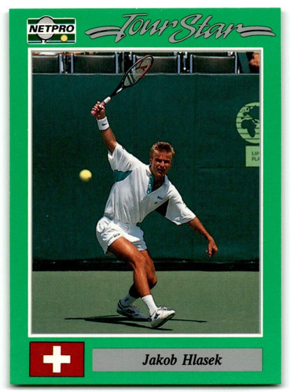 1991 Protennis player Cards Netpro Tour Star Jakob Hlasek #39