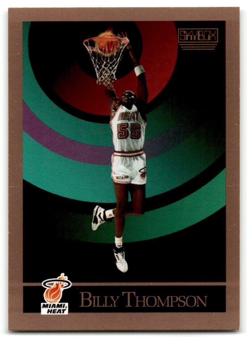 1990-91 SkyBox Billy Thompson Miami Heat #154