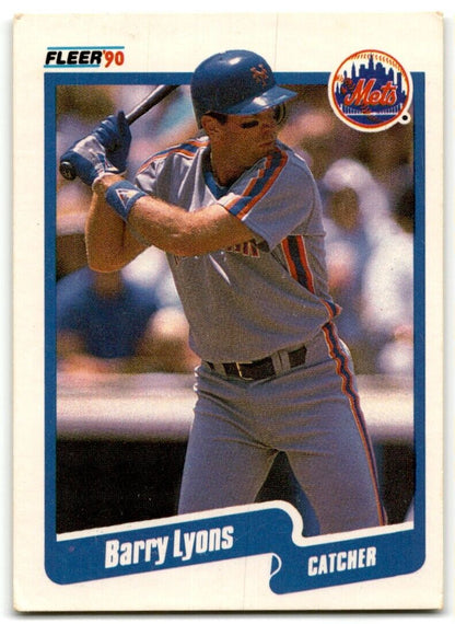 1990 Fleer Barry Lyons New York Mets #209