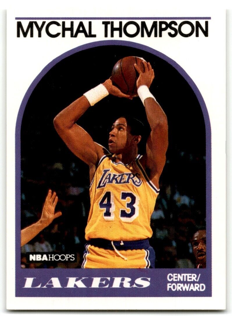 1989-90 Hoops Mychal Thompson Los Angeles Lakers #4