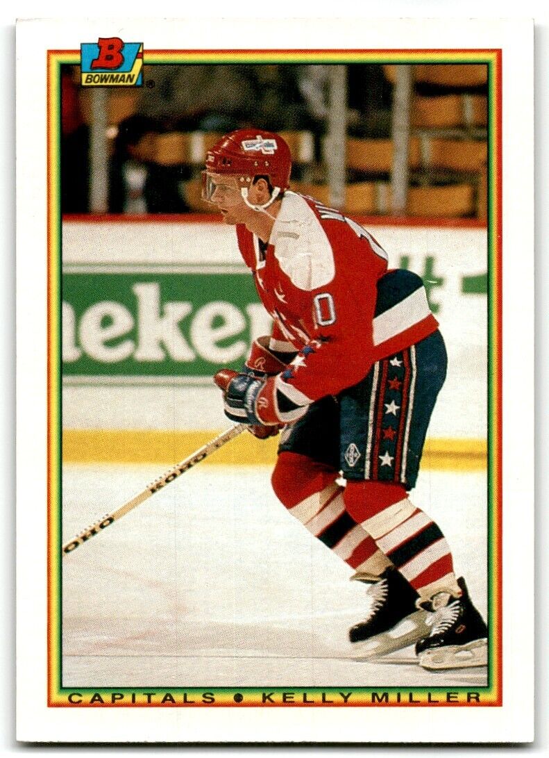 1990-91 Bowman Kelly Miller Washington Capitals #76