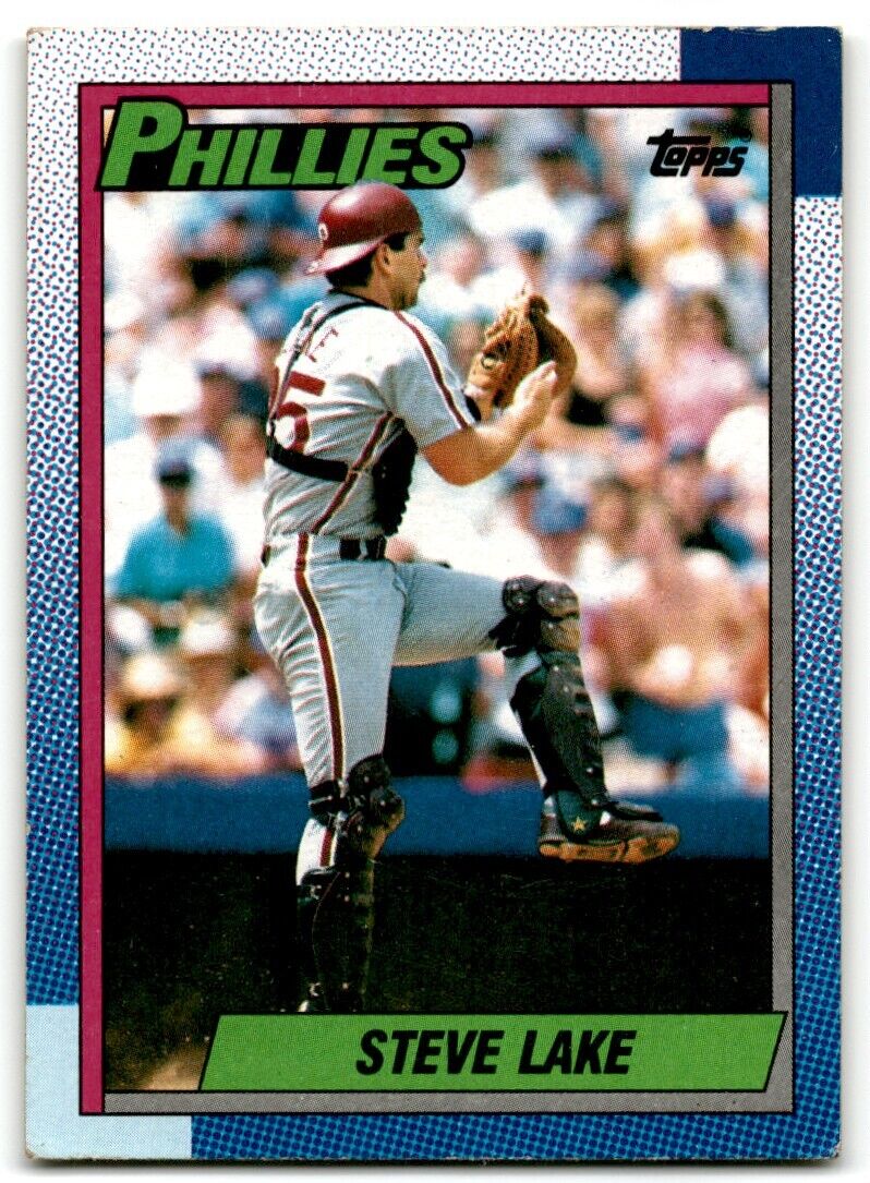 1990 Topps Steve Lake Philadelphia Phillies #183