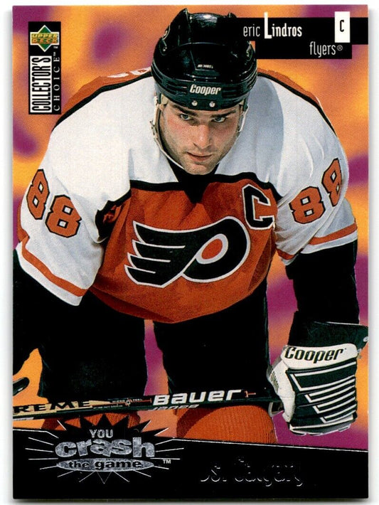 1996-97 Collector's Choice You Crash the Game Silver Eric Lindros Philadelphia