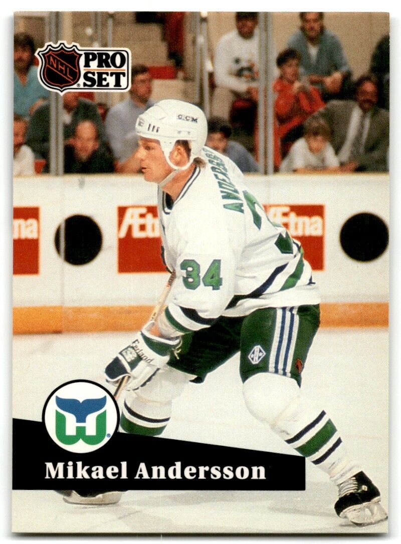 1991-92 Pro Set Mikael Andersson Hartford Whalers #394