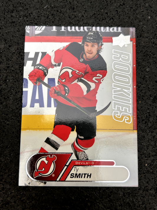 2020-21 Upper Deck Series 1 Ty Smith Star Rookies Auto #13 NJ Devils