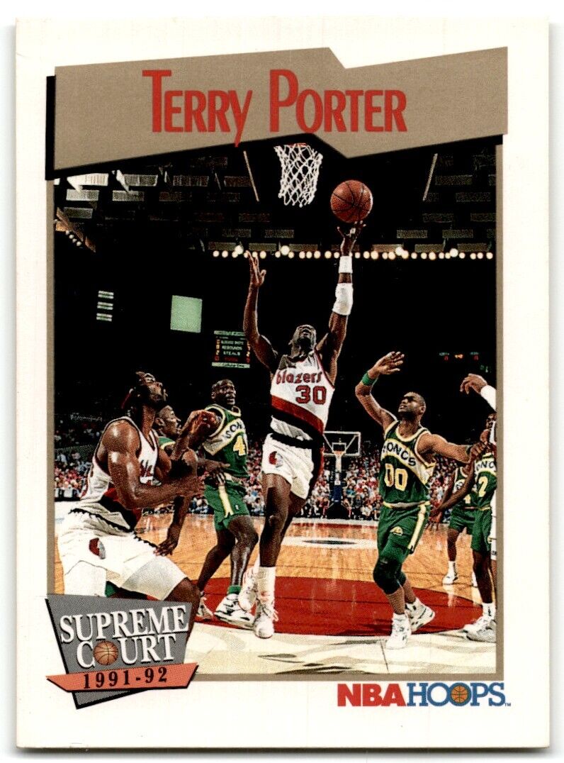 1991-92 Hoops Terry Porter Portland Trail Blazers #492