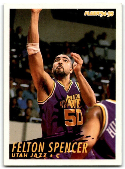 1994-95 Fleer Felton Spencer Utah Jazz #226