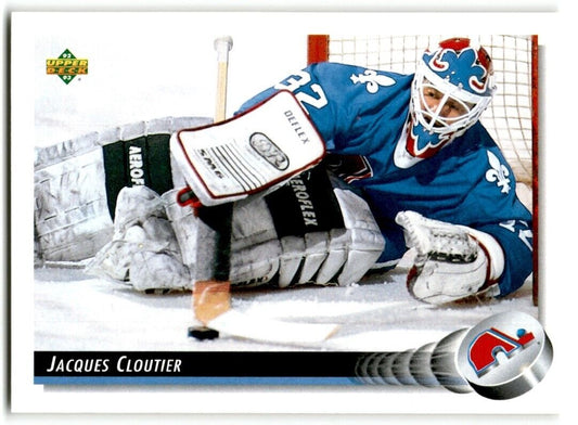 1992-93 Upper Deck Jacques Cloutier Quebec Nordiques #324