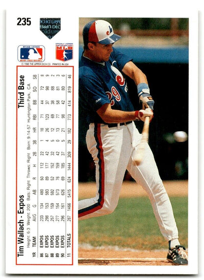 1991 Upper Deck Tim Wallach Montreal Expos #235