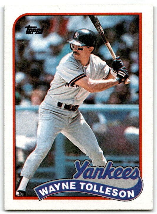 1989 Topps Wayne Tolleson New York Yankees #716