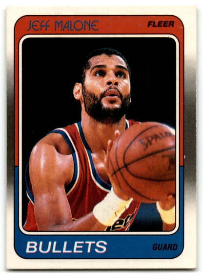 1988-89 Fleer Jeff Malone Washington Bullets #117