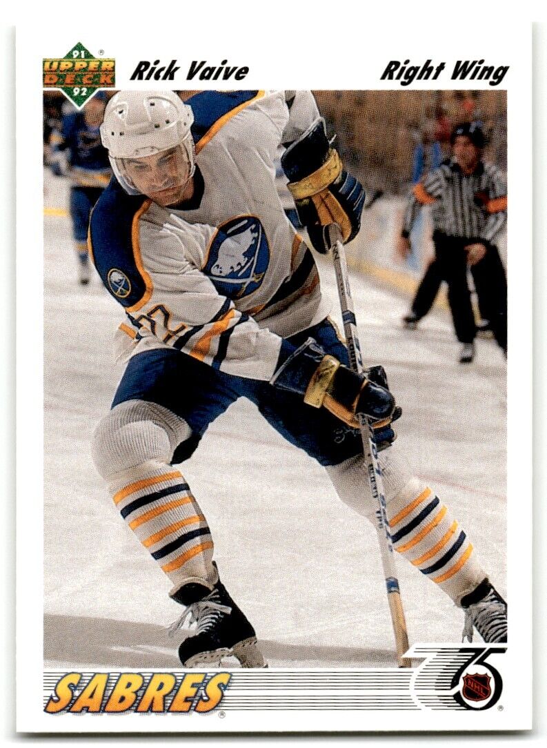 1991-92 Upper Deck Rick Vaive Buffalo Sabres #179