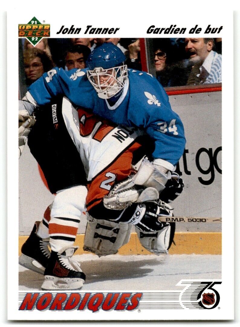 1991-92 Upper Deck John Tanner Quebec Nordiques #119