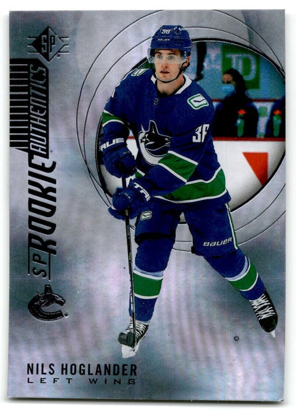 2020-21 Upper Deck Stature Nils Hoglander Rookie Vancouver Canucks #139