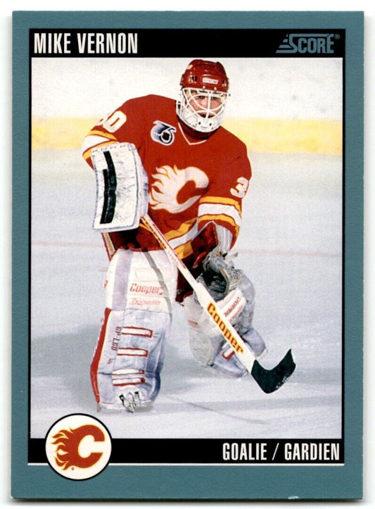 1992-93 Score Mike Vernon Calgary Flames #60