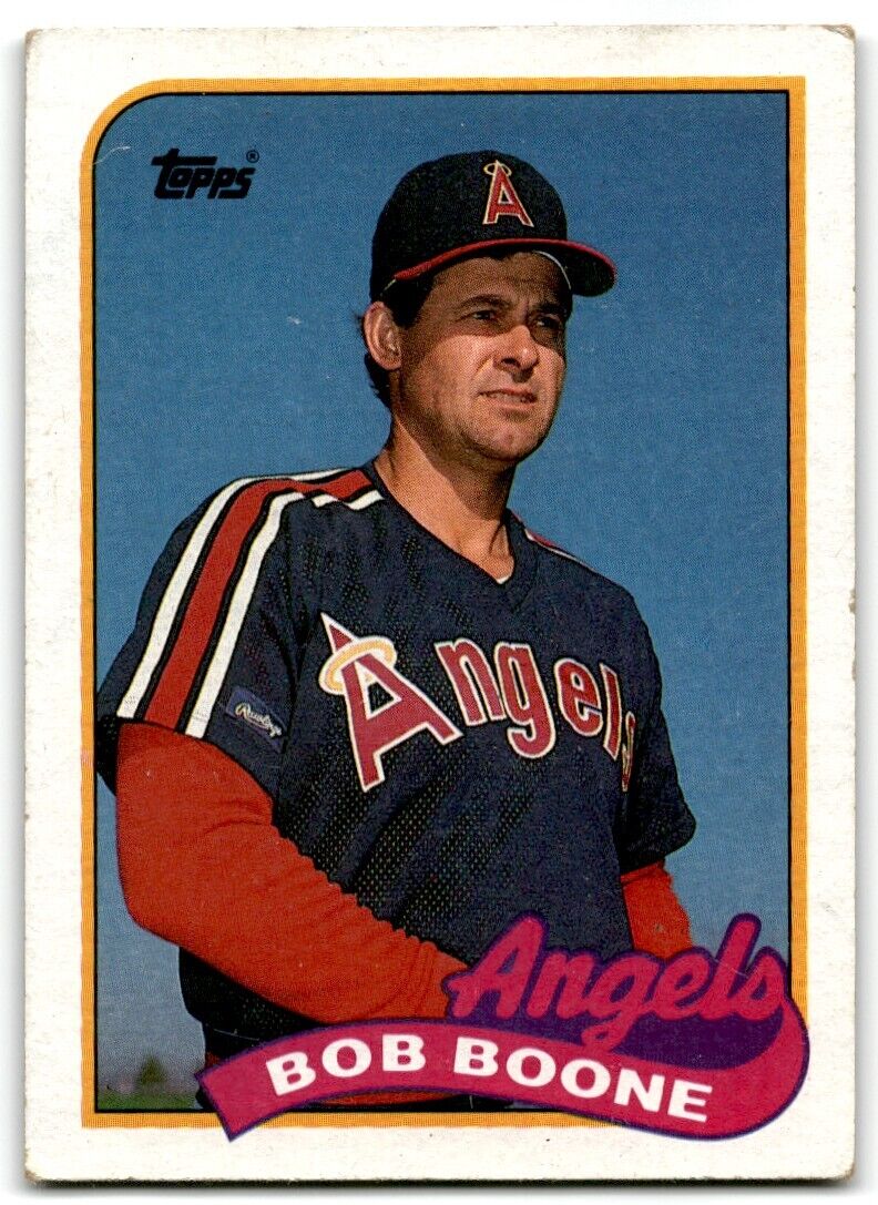 1989 Topps Bob Boone California Angels #243