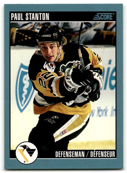 1992-93 Score Paul Stanton Pittsburgh Penguins #135