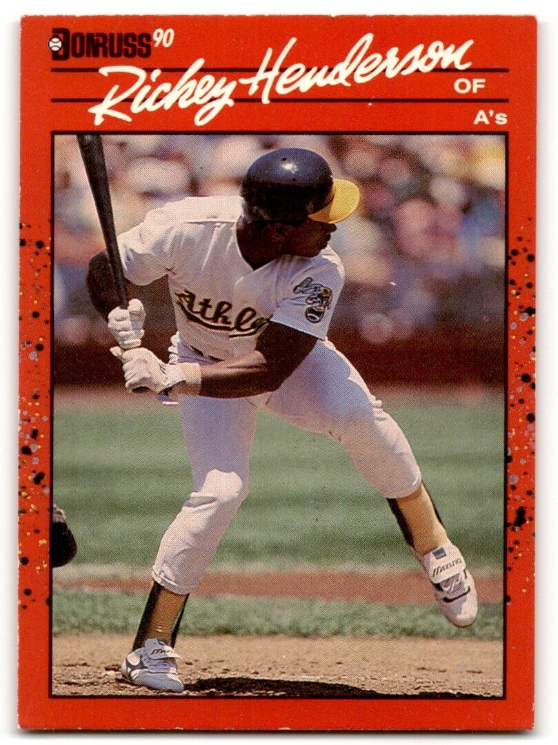 1990 Donruss Rickey Henderson Oakland Athletics #304