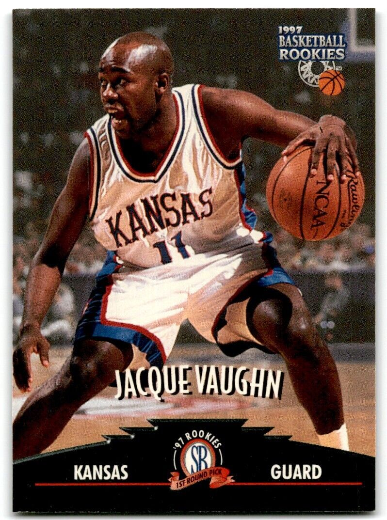 1997-98 Score Board Rookies Jacque Vaughn Kansas Jayhawks #38