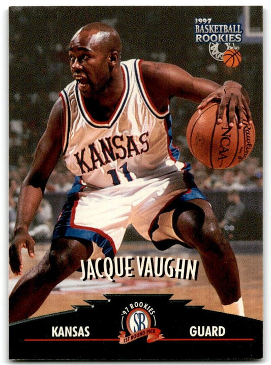 1997-98 Score Board Rookies Jacque Vaughn Kansas Jayhawks #38