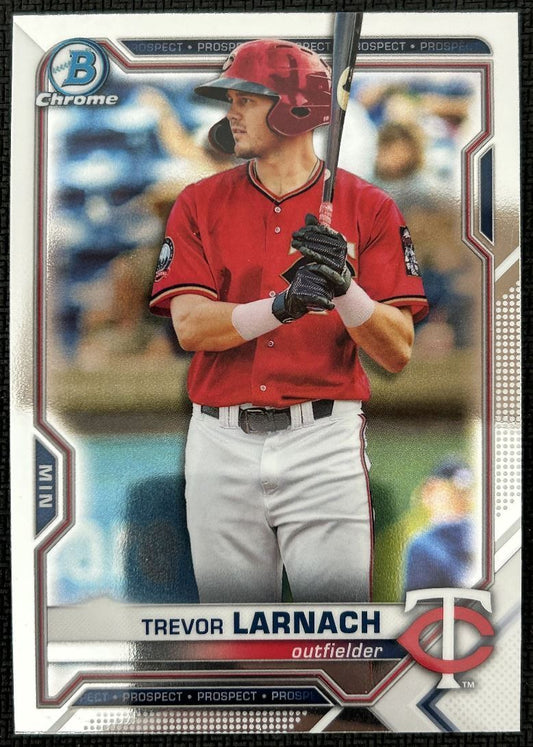 2021 Bowman Chrome Prospects Trevor Larnach Minnesota Twins #BCP-80