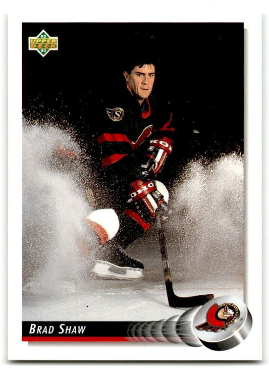 1992-93 Upper Deck Brad Shaw Ottawa Senators #109