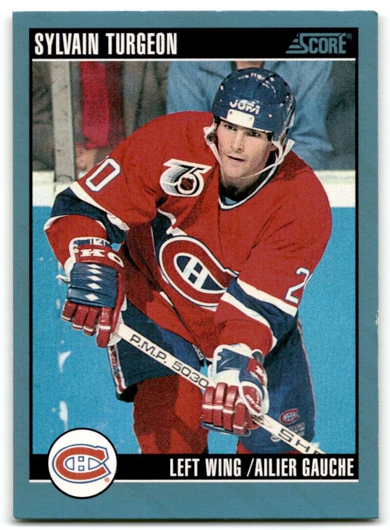 1992-93 Score Sylvain Turgeon Montreal Canadiens #367