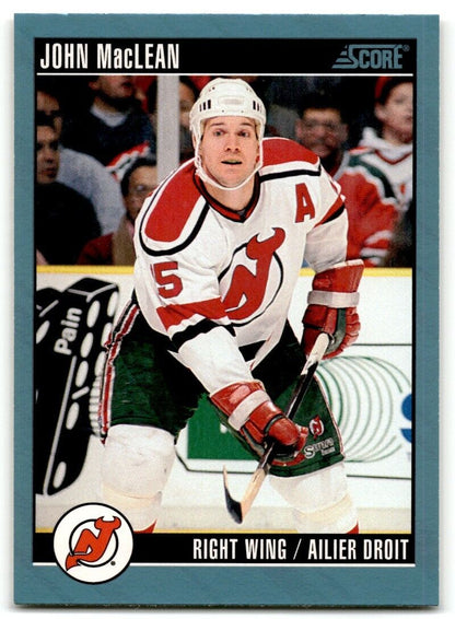 1992-93 Score John MacLean New Jersey Devils #30